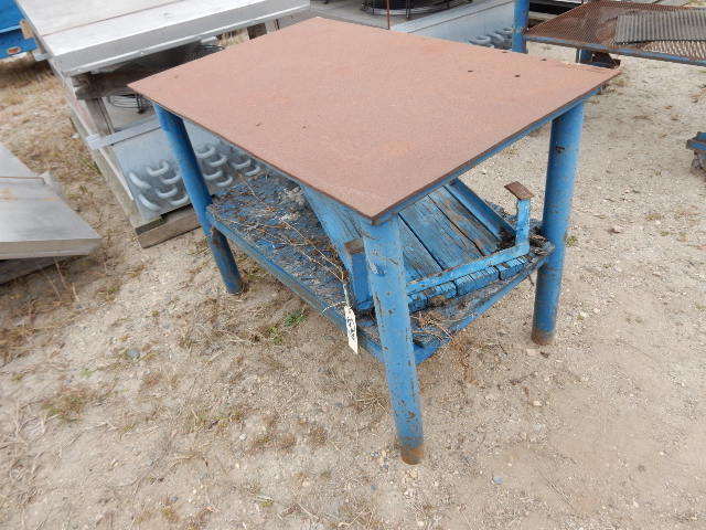 Steel Work Table   with metal frame step