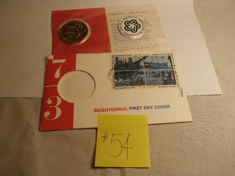 1973 BICENTENNAL STAMP and COIN set