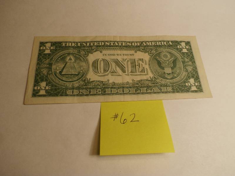 1 DOLLAR SILVER CERTIFICATE 1957 good