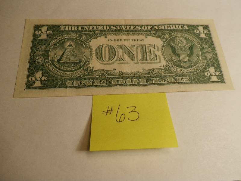 1 DOLLAR SILVER CERTIFICATE 1957 good