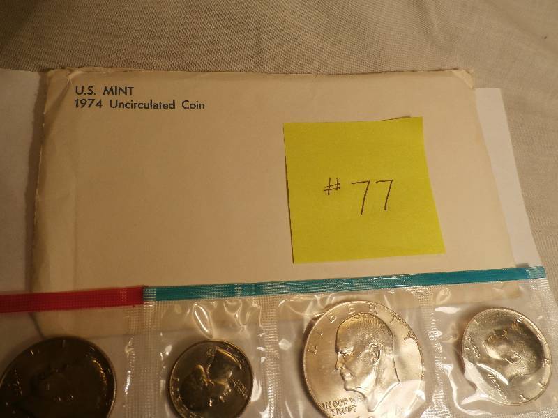 Philadelphia and Denver mint set 1974