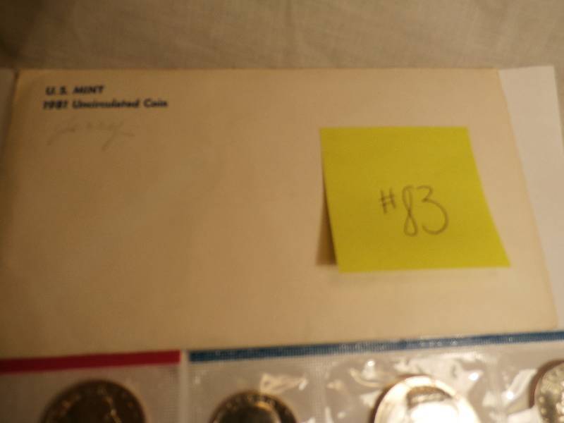 Philadelphia and Denver mint set 1981