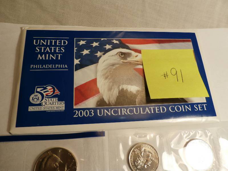 Mint Set with 5 Quarters 2003 P