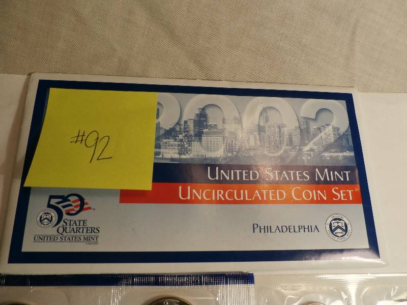 Mint Set with 5 Quarters 2002 P