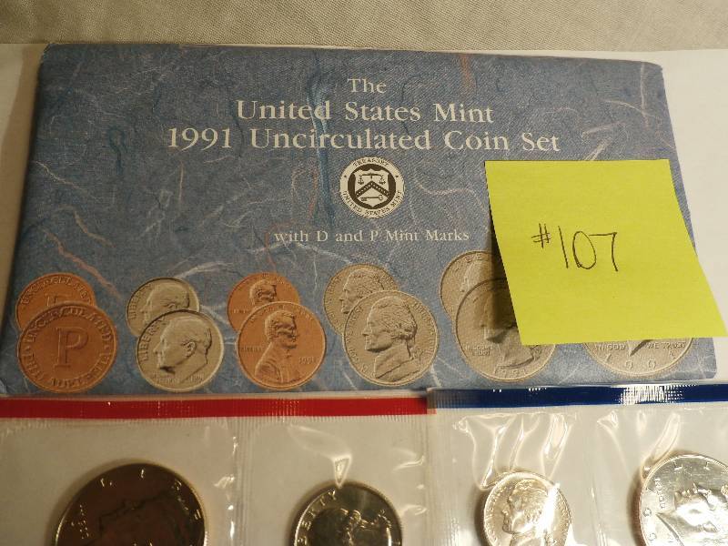 Philadelphia and Denver mint set 1991