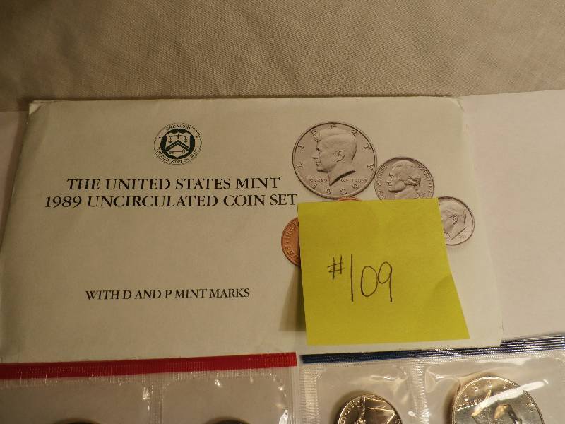 Philadelphia and Denver mint set 1989