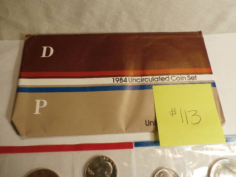 Philadelphia and Denver mint set 1984
