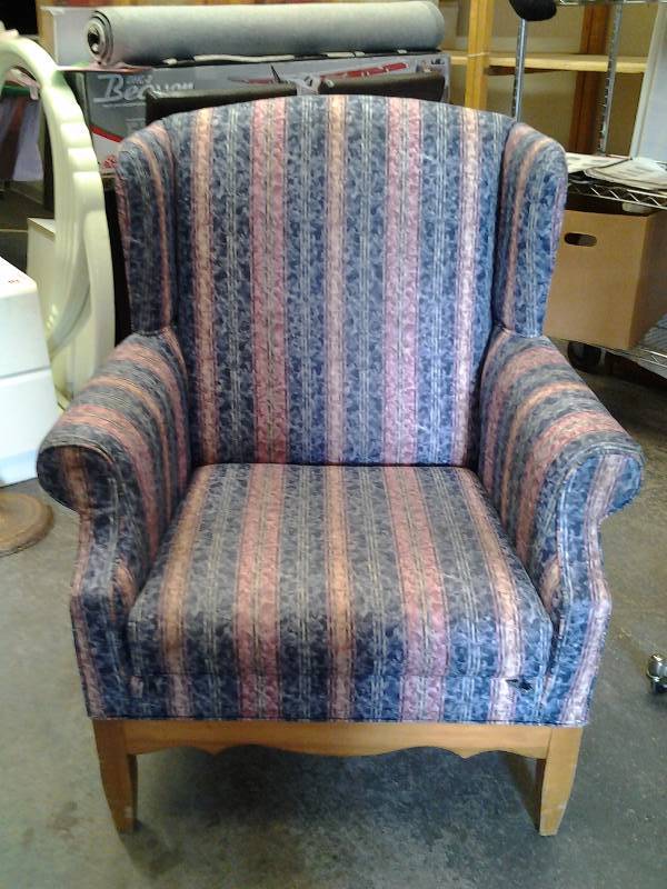 lot 29 image: Sturdy Wing Back Chair