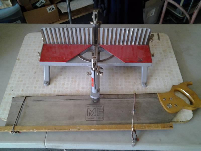 lot 55 image: Miller Fall Miter Box With Saw