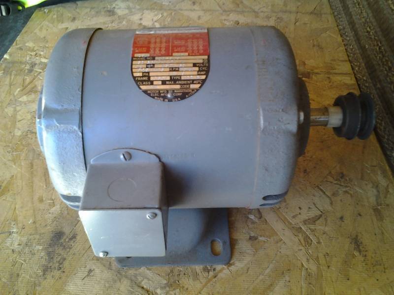 lot 46 image: Rockwell 12 HP 3-Phase Electric Motor