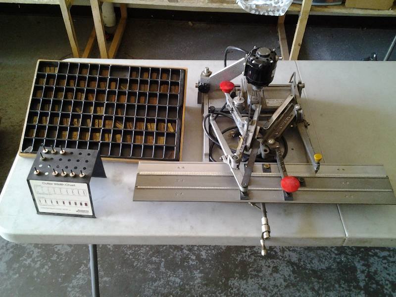 lot 49 image: New Hermes Engraver With Cutters & Type