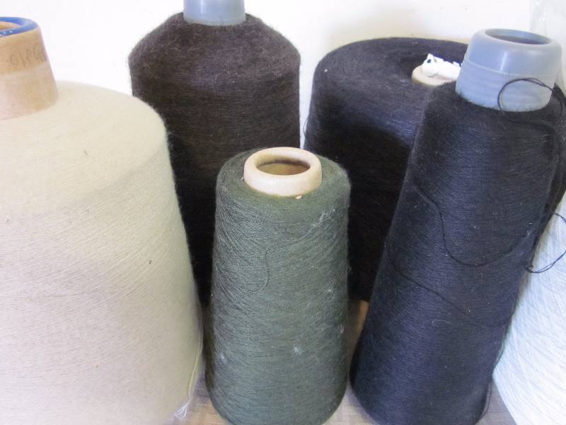 lot 11 image: Black, Gray, and White Yarn