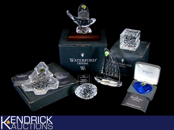 Lot of 6 Vintage MINT Waterford Crystal Figurines etc.