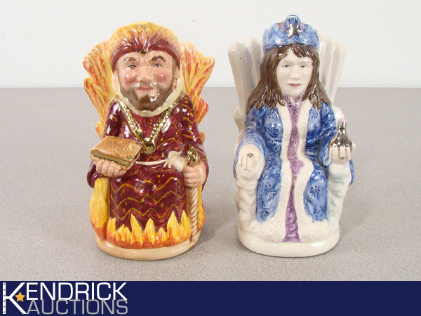 MINT Vintage Royal Doulton Fire King, and Ice Queen Mugs