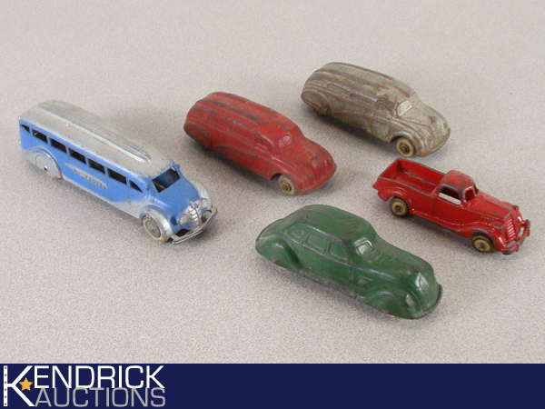 5 Vintage 1930s Toy Cars