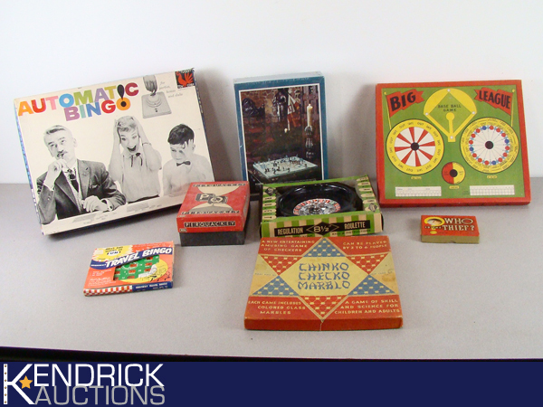 8 Vintage Bingo, and Board Games