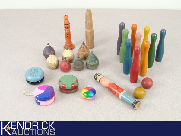 Lot of AntiqueVintage Wood Toys