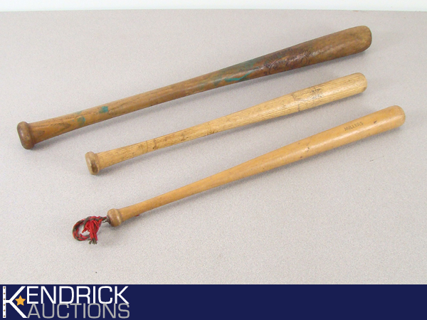 3 Vintage Souvenir Wood Baseball Bats