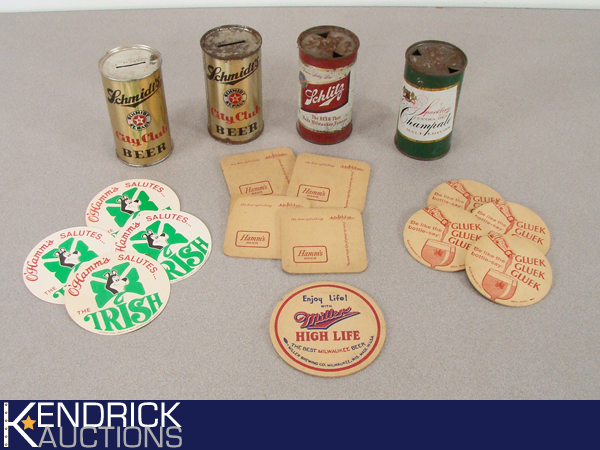 Lot of Vintage Beer Cans etc.