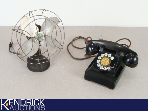 Vintage Fan and Phone