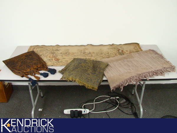 Lot of 4 AntiqueVintage Rugs, and Tapestries