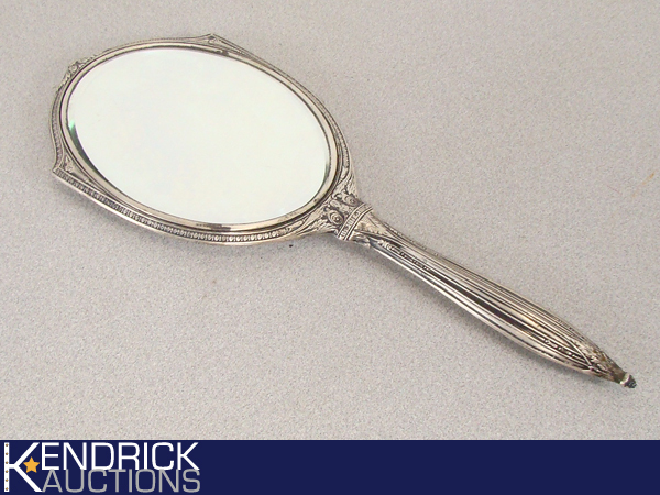 Antique Sterling Silver Vanity Mirror
