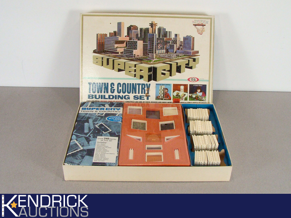 New in Box Vintage Ideal Super City Town & Country Building Set