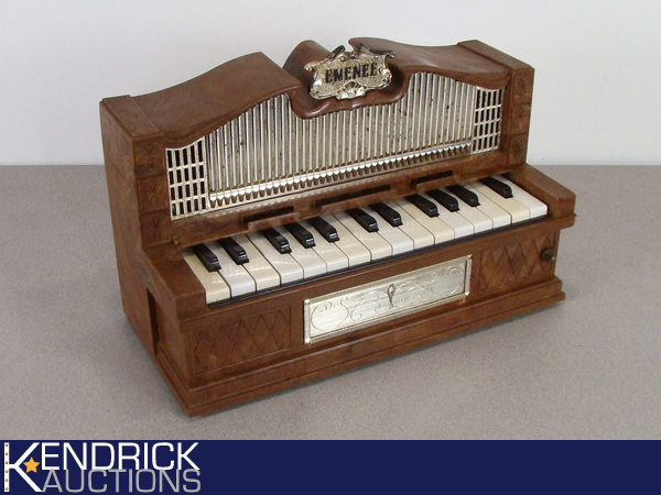 Vintage Working Emenee Electronic Golden Pipe Organ Toy
