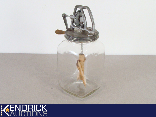 Vintage Butter Churn Mixer with Jar
