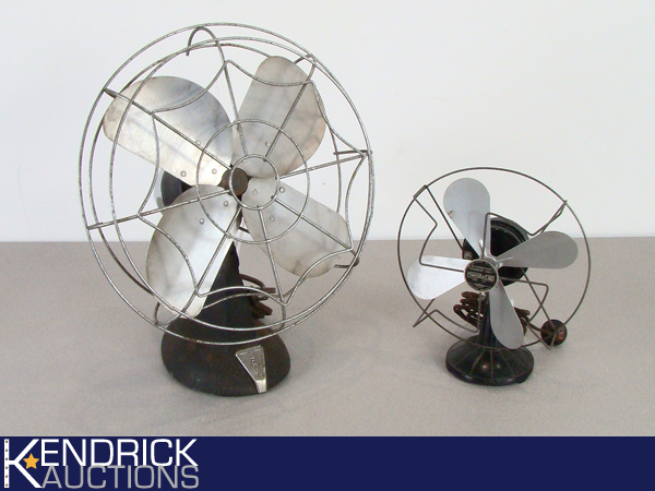 2 Vintage Working Electrical Fans