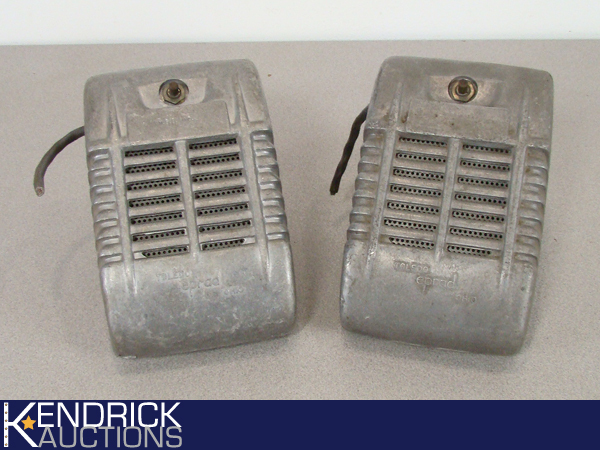 2 Vintage Toledo Eprad Drive-In Movie Speakers