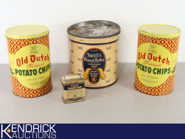4 Vintage Collectible Tins