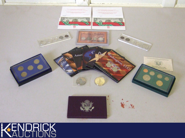 Lot of Various US Silver etc. Coins, Proof and Mint Sets