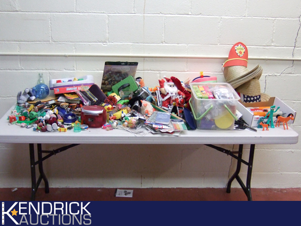 Large Lot of New Small Collectibles, Key Chains, Straw Hats etc.