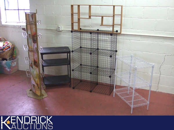 5 Various Sized Store Displays and Shelving Units