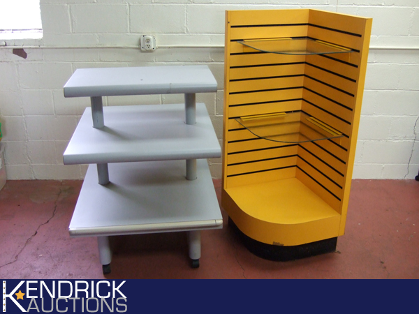 2 Store Display Shelving Units