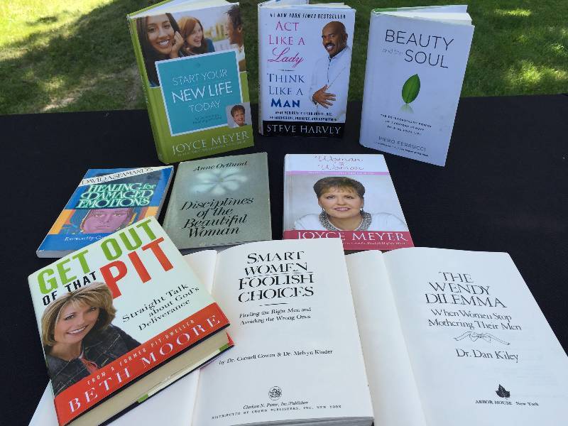 Lots of womens self-help books
