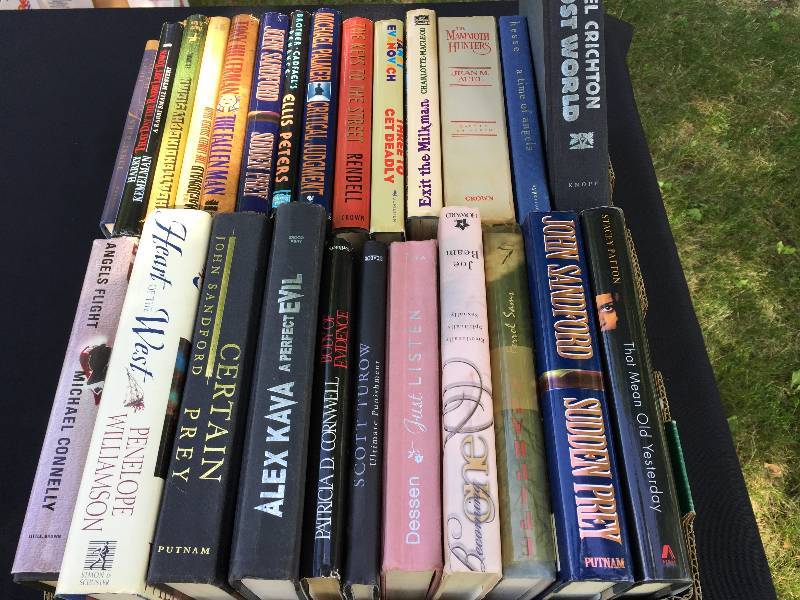 Bulk lot of hardcover novels