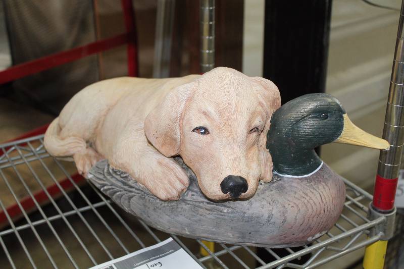 Decorative Dog wBird 20� Length.