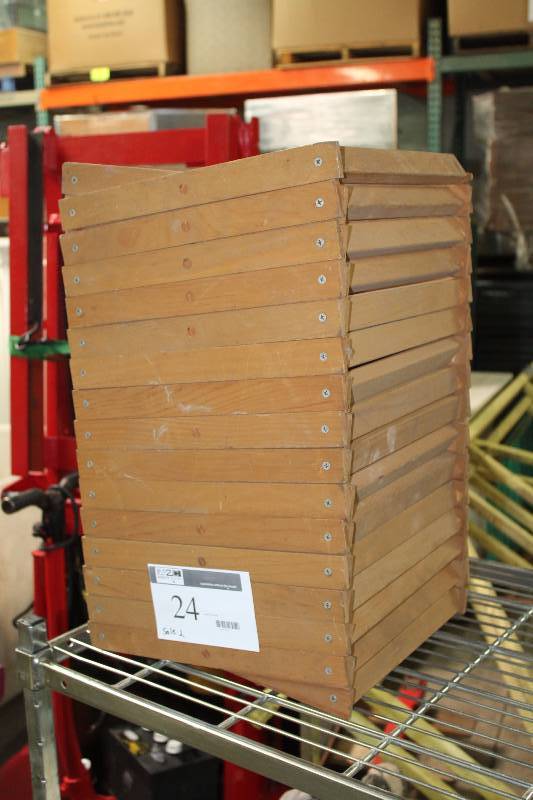 Collapsible Wooden Rack.