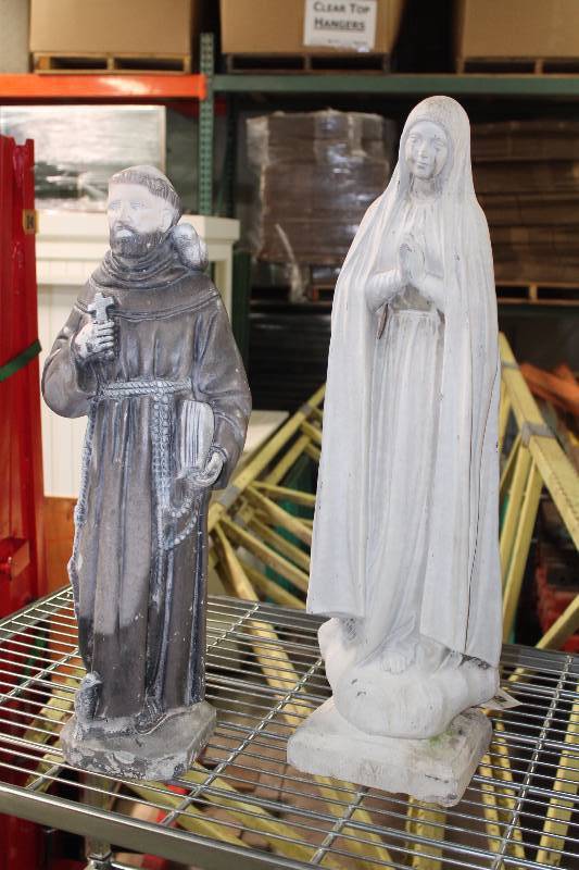 Lot of (2) Decorative Angel Figurines 24� & 26.5� Height.