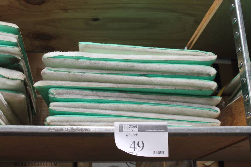 Shelf Lot of Filters.