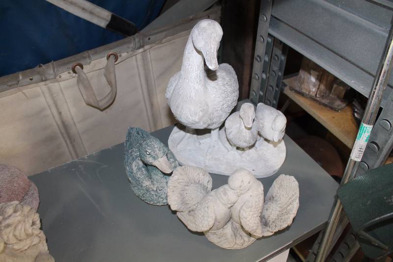 Lot of (3) Exterior Bird Decorations.