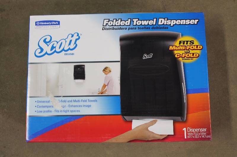 Scott Folded Towel Dispenser.