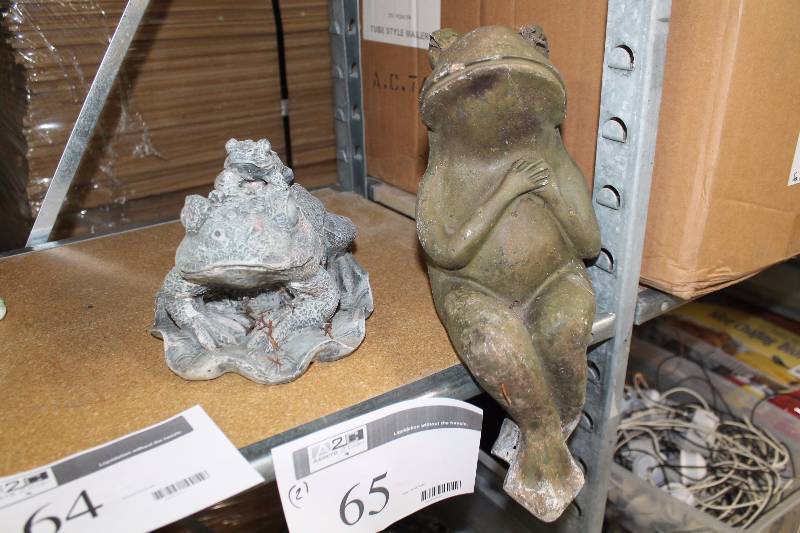 Lot of (2) Decorative Frogs.