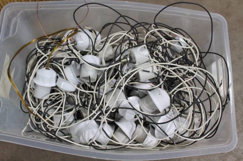 Box Lot of Light Fixtures.