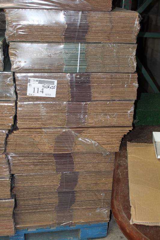 Package Lot of (9) Cardboard Boxes 20� x 20� x 4�.