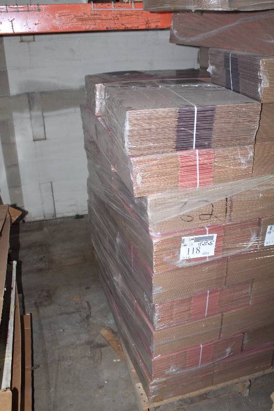 Package Lot of (5) Cardboard Boxes 12� x 12� x 5�.