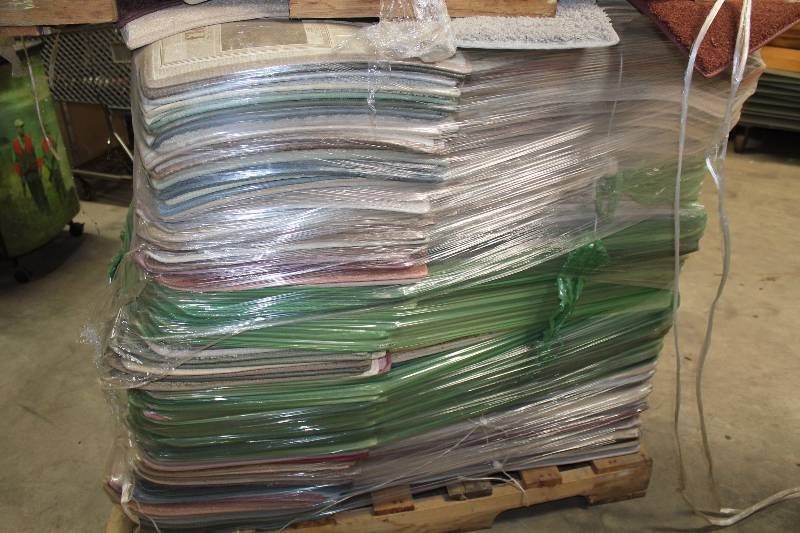 Pallet Lot of Carpet Pieces Miscellaneous Styles & Colors.