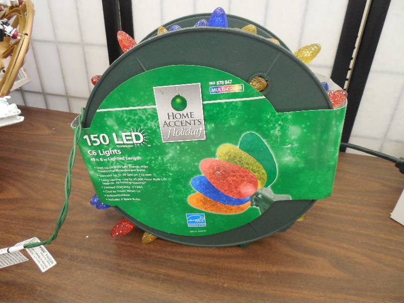 lot 2 image: 150-Light LED C6 Light Set in Spool